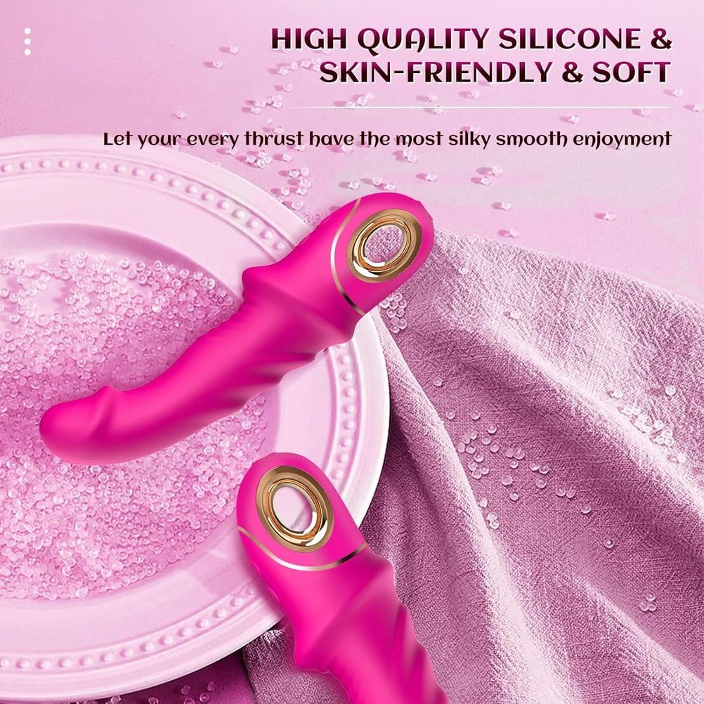 Vibratore Del Punto G Per Giocattoli Sessuali Per Adulti - Vibratore Realistico Per Dildo Per Donne, Stimolatore Clitorideo Anale Con Cresta Rialzata, Bacchetta Vibrante in 9 Modalità Di Vibrazione