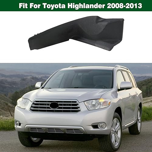 Miniatura 2 de 1 pieza 53867-0E030 - Sello de guardabarros delantero izquierdo para limpiaparabrisas lateral, ajuste para Toyota Highlander 2008-2013