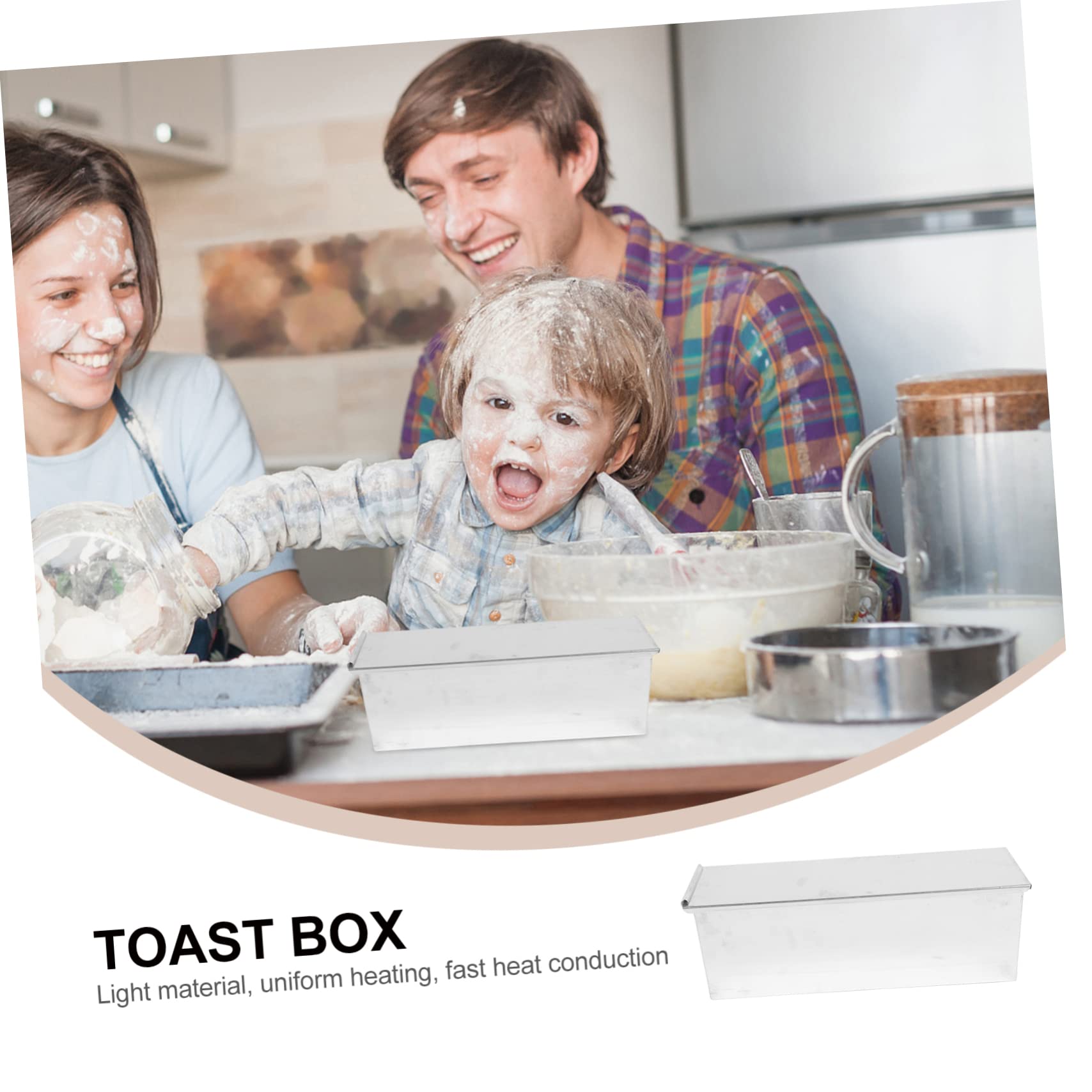 COLLBATH 1stück Toastbackform Mit Deckel Antihaft Toastform Für Brot Und Kuchen Für Zuhause Und Küche Kapazität Aus Hochwertigem Leicht Zu Reinigen