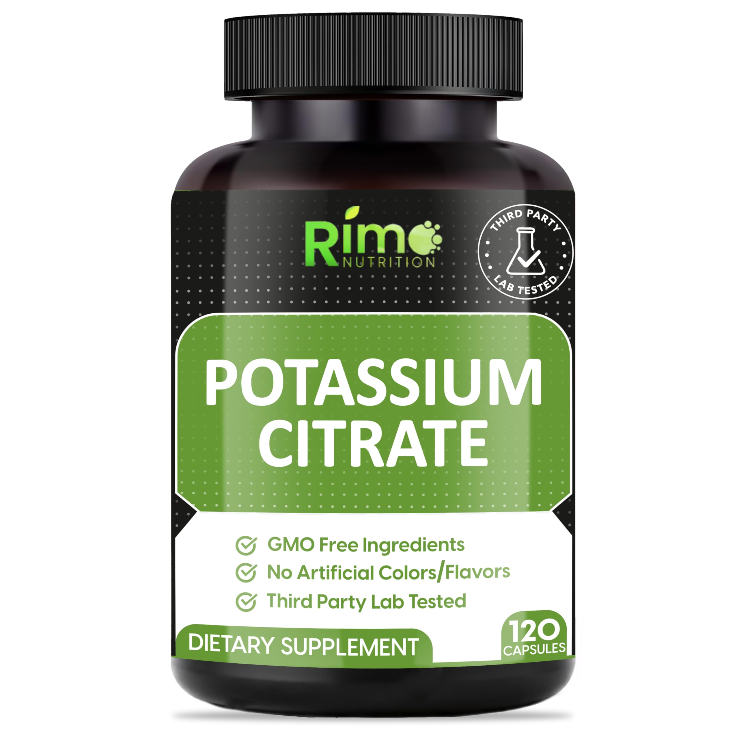 Potassium Citrate Supplement - No Additives 120 Servings