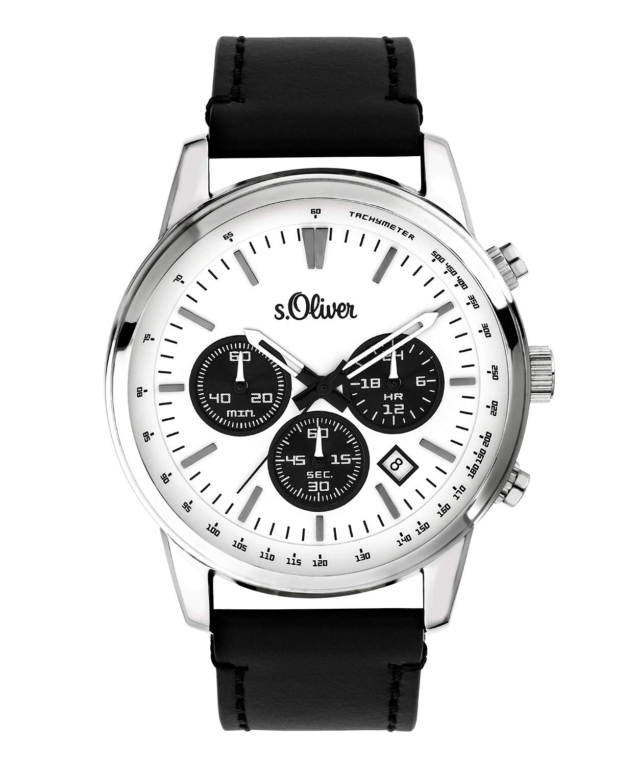 s.Oliver Herren-Armbanduhr Chronograph SO-3687-LC