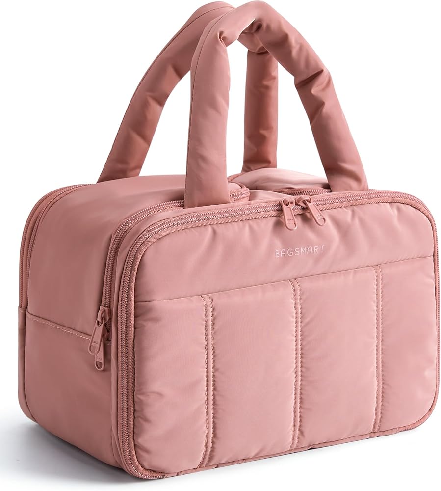 Amazon.com: BAGSMART Travel Toiletry Bag, Puffy Large Toiletry Bag