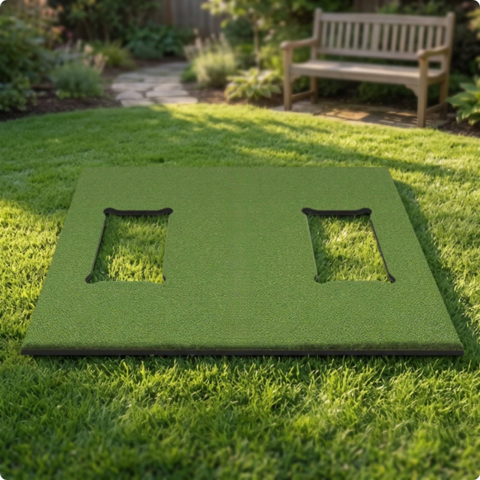 TISHITA Austauschbar Abschlagmatte | Golf-Trainingsmatte mit Wechseleinsatz, Sportmatte, für Golfsimulator, Golfer, Anfänger