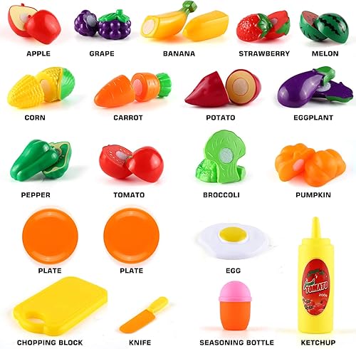 Miniatura 3 de Juego de 35 piezas de accesorios de cocina con utensilios de cocina de acero inoxidable, utensilios de cocina, delantal, sombrero de chef y comida