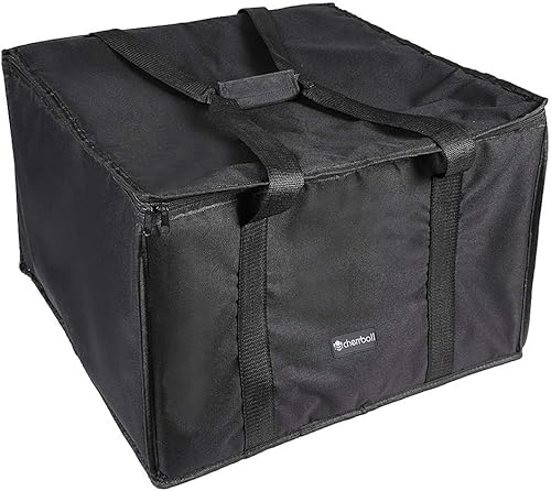 cherrboll Bolsa de entrega de pizza aislada, 20 x 20 x 14 pulgadas, bolsa de entrega de alimentos de grado comercial, sin humedad