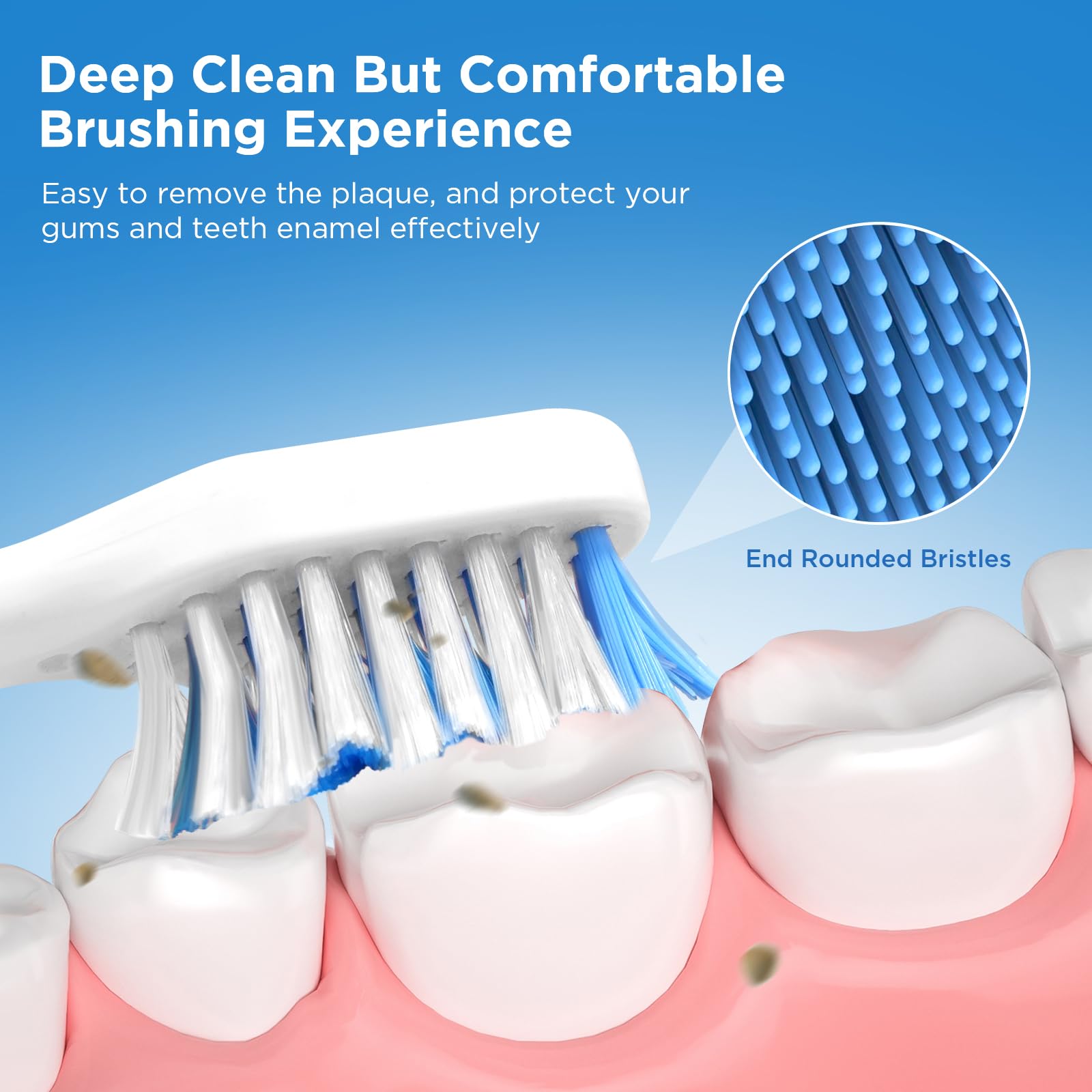 Paquete de 8 cabezales de repuesto para cepillo de dientes Waterpik Sensonic Complete Care CC-04CD010-1, y para cepillo de dientes eléctrico Waterpik Sensonic STW-03W020/STW-03W027, con