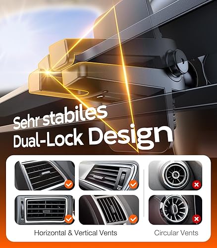 Miniatura 8 de TORRAS Ultraduradero Soporte universal para teléfono celular para automóvil soporte universal para teléfono de automóvil ventilación para parabrisas