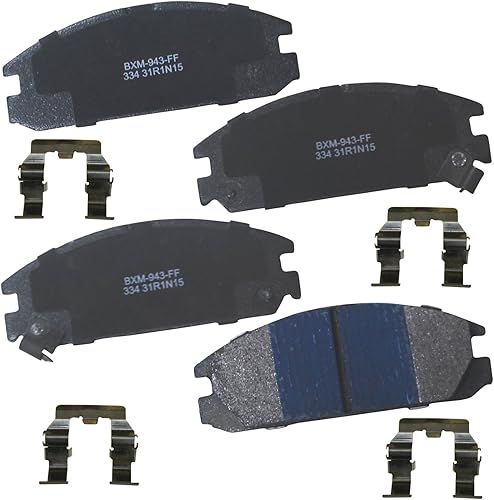 Vista 34 de Bendix Premium SBM8 - Pastillas de freno semimetálicas Premium para modelos seleccionados Buick Special, Camaro, Corvette, Phaeton, Olds F85, Vista