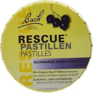 Bach Original Rescue Pastillen schwarz Johannisb. 50 g