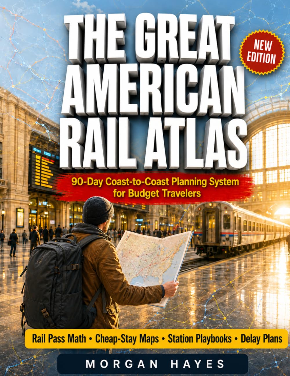 THE GREAT AMERICAN RAIL ATLAS: A 90-Day Coast-to-Coast Planning System Covering 30+ Amtrak Routes and 500 Destinations Across 46 States, With ... Playbooks for Budget Travelers