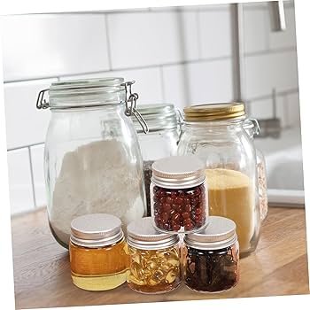 Amazon|Cabilock 20個 密閉蓋付きミニガラス瓶 47*50 50ml 20個 Amazon|Cabilock 20個 密閉蓋付きミニガラス瓶 47*50 50ml 20個