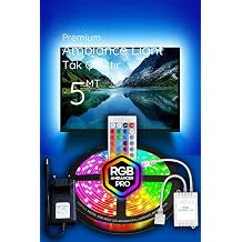 luciole 5 Meters TV Back Plug and Play Rgb Led 16 Color 4 Animated Bedroom Kitchen Floor Lamp