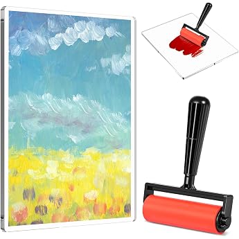 Gel Druckplatte Set Gelli Plate mit Pinsel f r Monoprinting