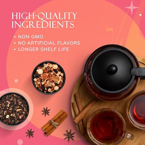 Miniatura 6 de Prime Tea Festive Euphoria Collection - Juego de muestras de invierno - Variedad de té de hojas sueltas con mezclas de hierbas, frutas y especias,