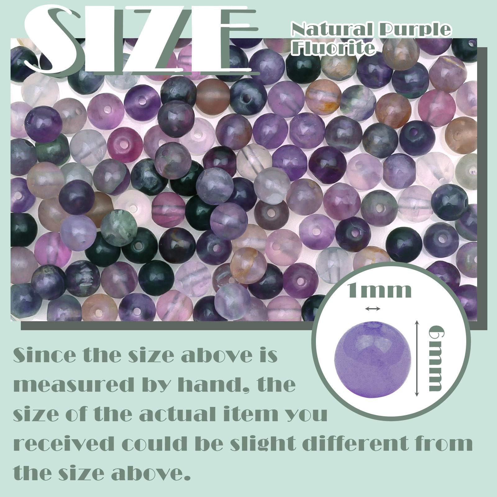 6mm Round Amethyst Gemstone Beads - Image 2