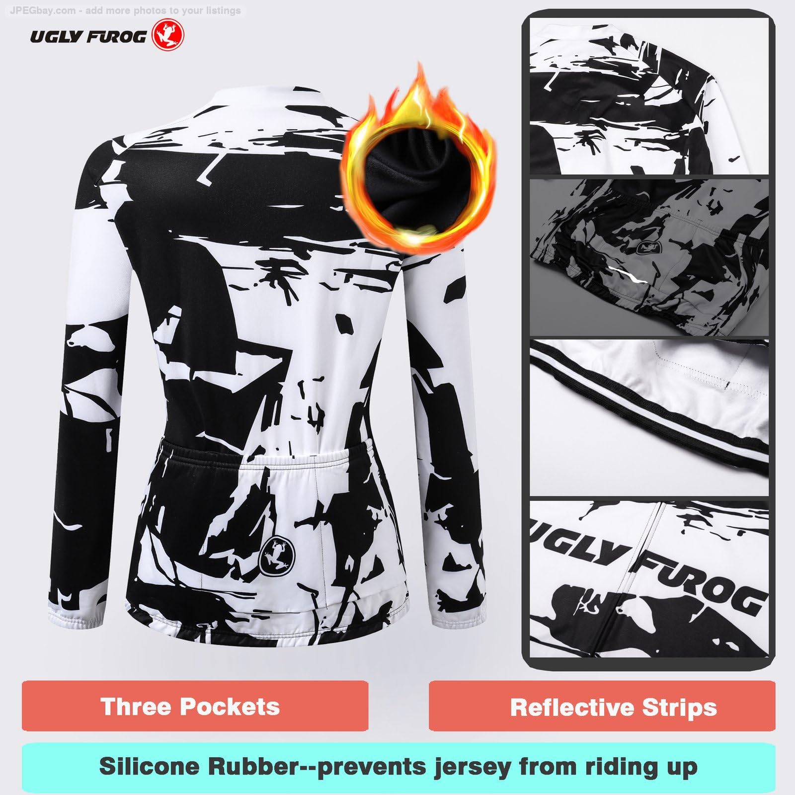 2024 Completo Abbigliamento Ciclismo Se Nuovo Donna Invernale, Tuta Ciclismo Termico Pantaloni Lunghi + Manica Lunga per Bicicletta Road Bike Moda ZNXBC02
