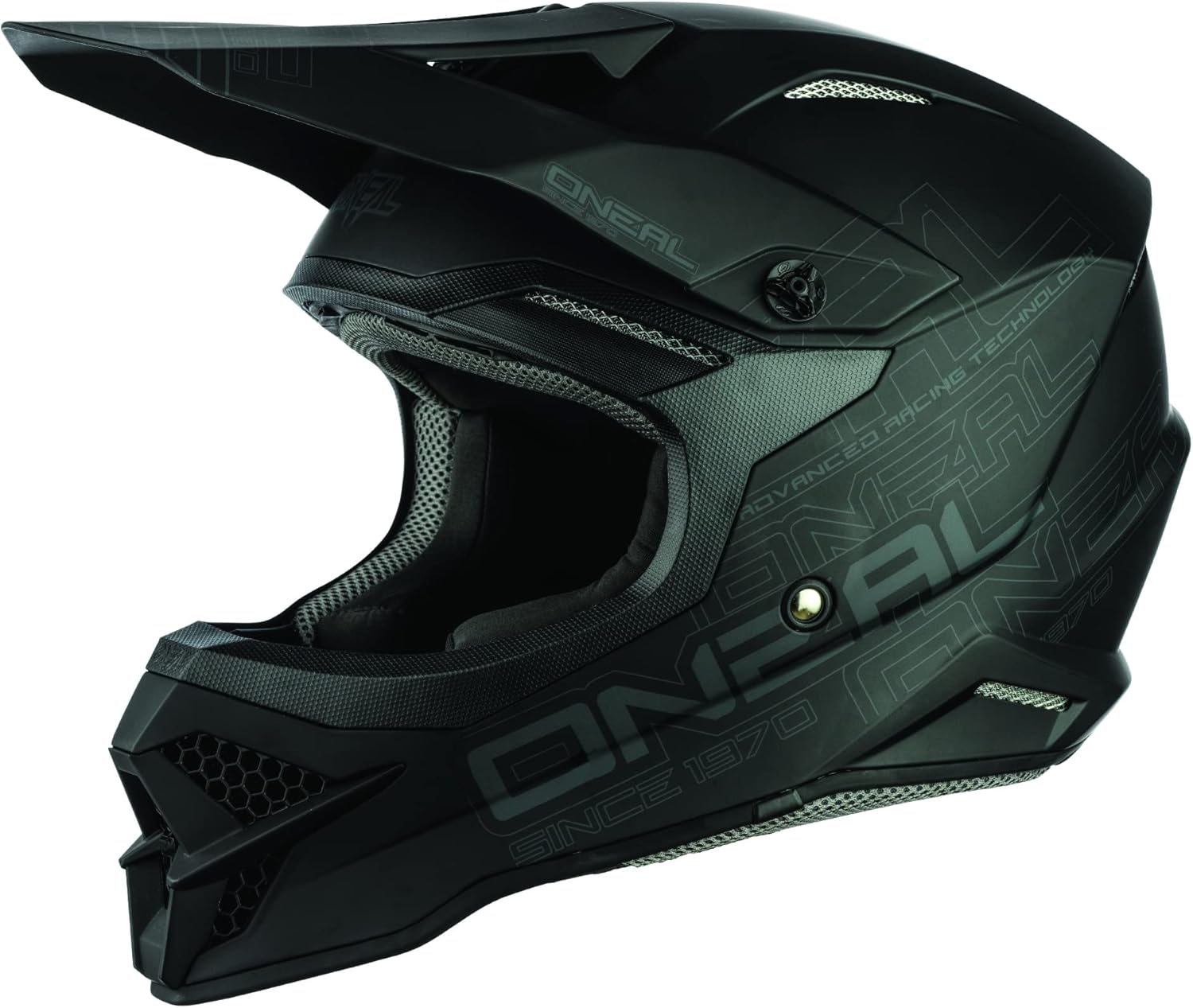 O'Neal 0627-007 3SRS Adult Helmet Flat (Flat Black, XXXL)