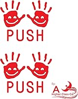 Vista 2 de A Higher Class Co. Push Hands - Accesorio sensorial para el camino del aula, para paredes o suelos escolares (2 juegos) (azul)