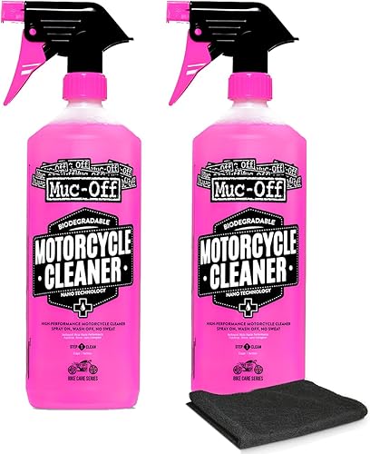 Miniatura 8 de Muc Off 664US Nano-Tech - Limpiador de motocicletas 1 litro acción rápida biodegradable en aerosol de limpieza de motocicletas seguro en todas las
