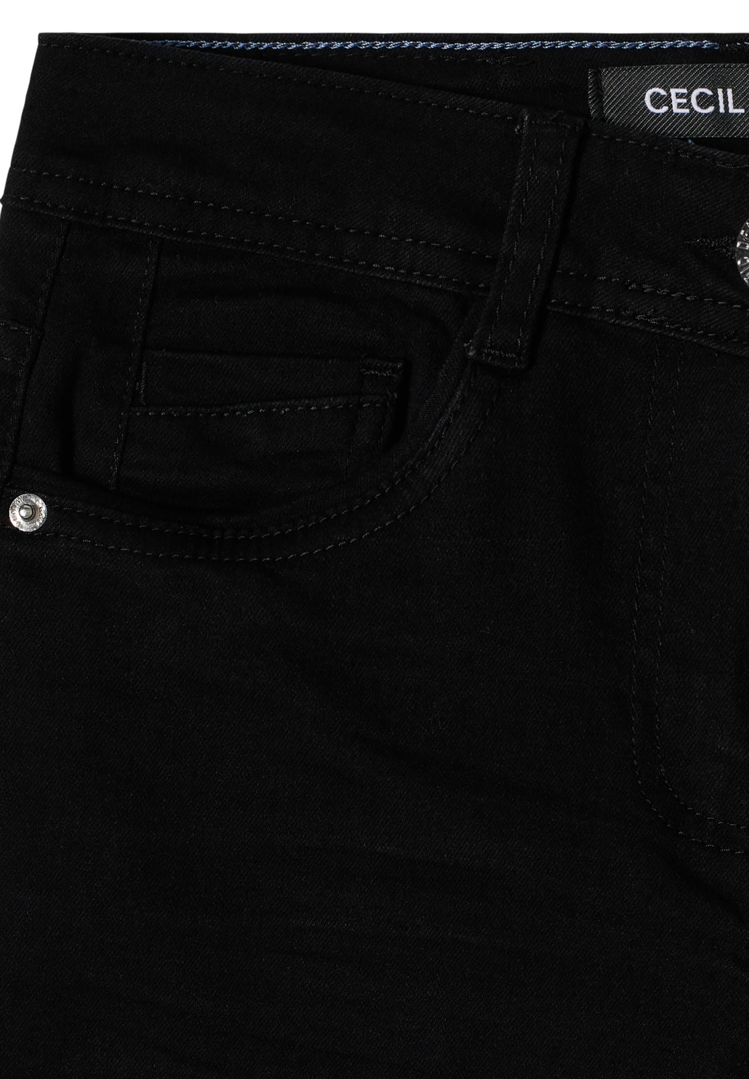 Cecil - 3818683, Jeans a Vita Media, Gamba Dritta, vestibilità Casual Donna
