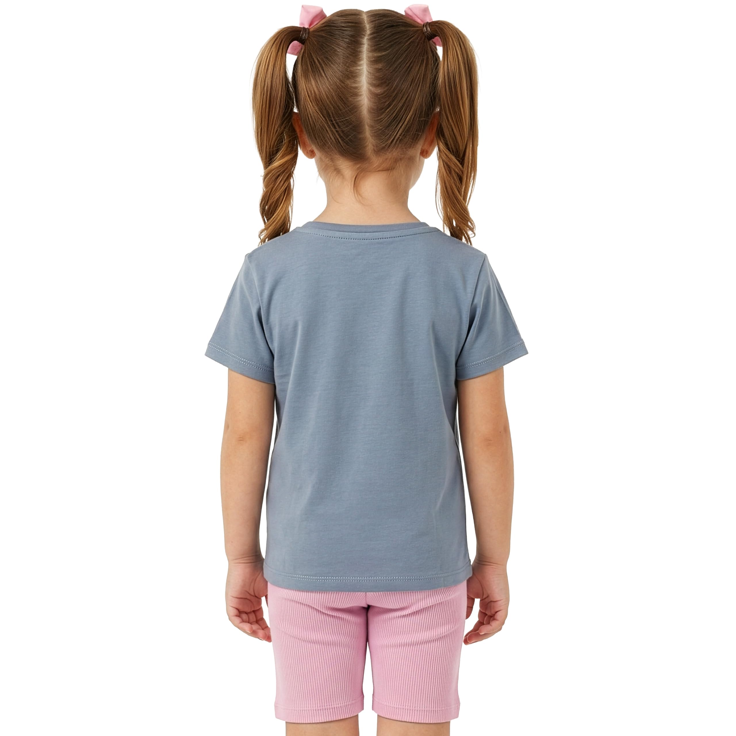 Miraculous Tshirt Mädchen und Shorts Set, sommerliche Outfit für Mädchen mit Ladybug Glitzerdetail
