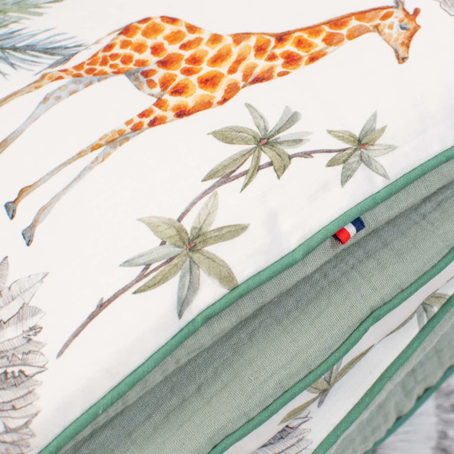 Sevira Kids - Grande cape de bain en coton et bambou, Safari Made in France