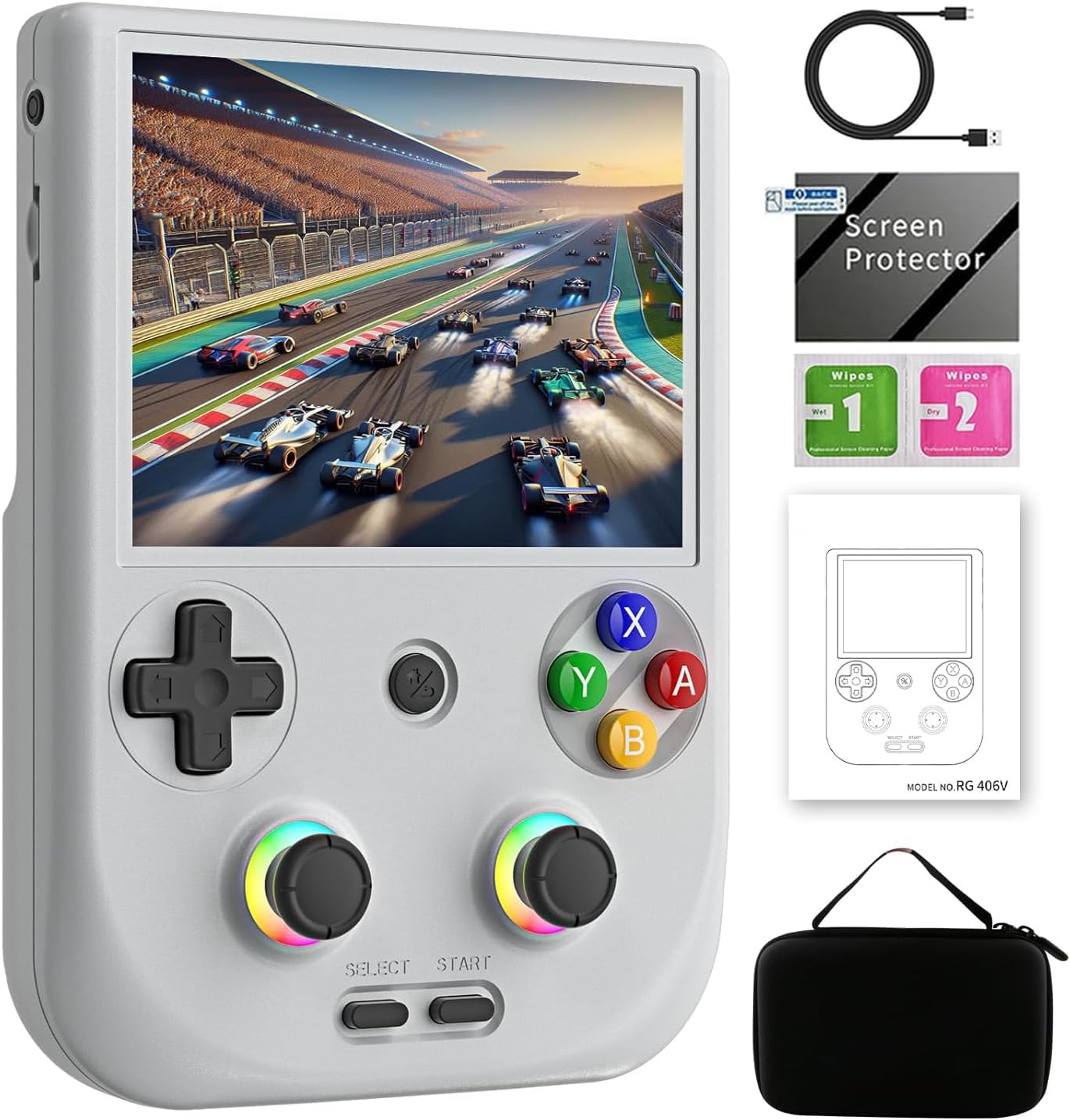 Amazon.co.jp: RG406V Unisoc T820 Whatsko ハンドヘルドゲーム機
