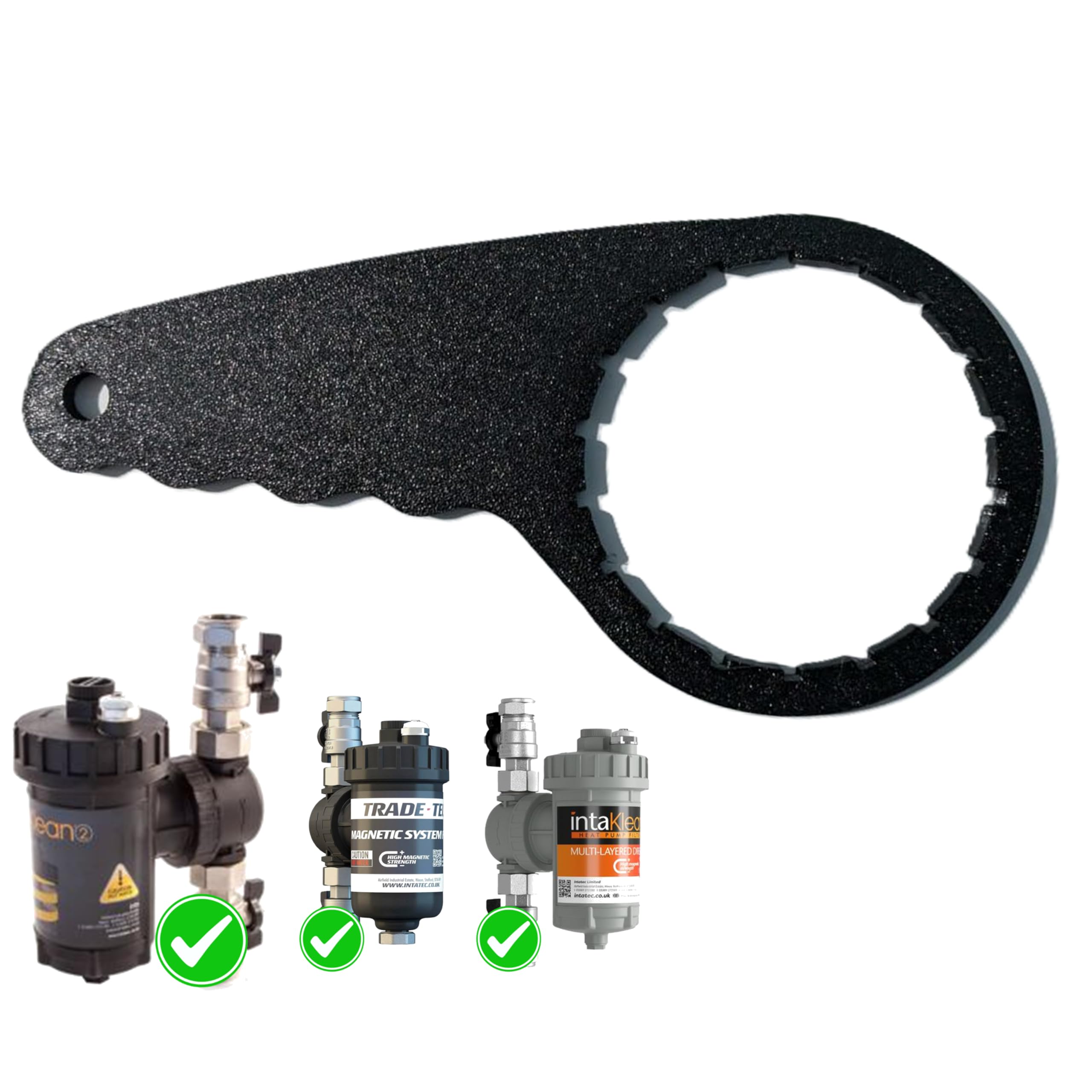Wrench for IntaKlean 2 Magnetic Filter Spanner, Compatible with IK2MF22, IK2MF28, IK2MF114, Black