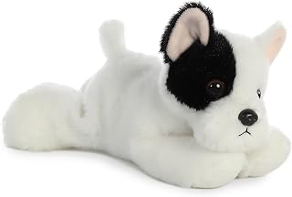 Aurora® Adorable Mini Flopsie™ French Bulldog Pup Stuffed Animal - Playful Ease - Timeless Companions - White 8 Inches