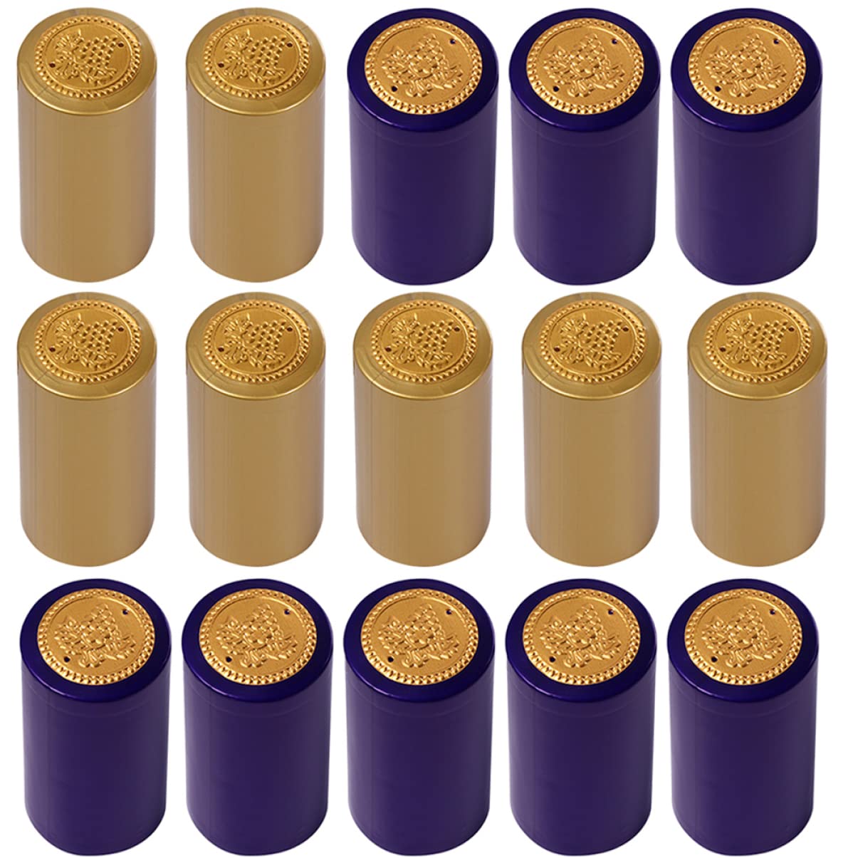 KICHOUSE 100pcs Wine Cap Shrink Tops for Cruise Heat Shrink Caps Wine Bottle Shrink Caps Wine Shrink Capsules Empty Wine Bottles Halloween Shrink Wrap Homebrew Pvc Supplies