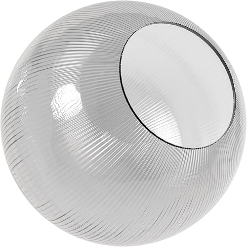 Vista 46 de KastLite Globo de poste de lámpara acrílica blanca de 6 pulgadas Textura suave con cuello de ajuste de 3.14 pulgadas Fabricado en los Estados