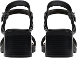 Clarks Jaylan Ray Womens Black Leather, 7 - 5
