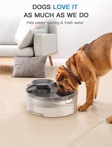 Miniatura 6 de Fuente de agua para perros, 1.3 galones170 onzas5 litros, fuente de agua de gran capacidad, dispensador de agua para perros grandes, para familias