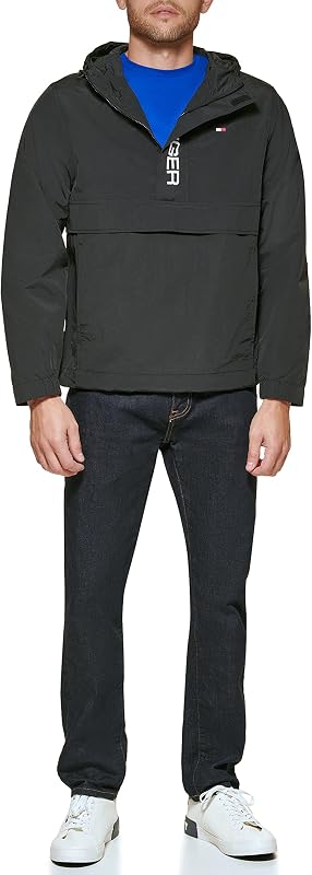 Tommy Hilfiger campera retro ligera Taslan Popover para hombre