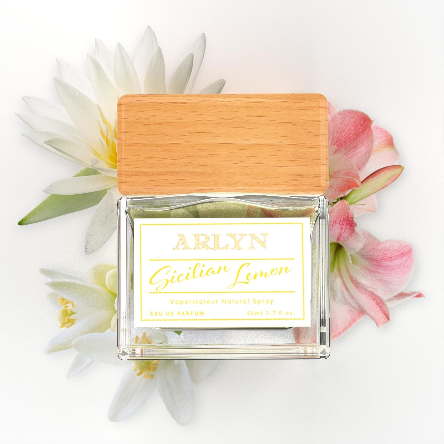 ARLYN Sicilian Lemon Eau De Parfum Inspired by D&.G L.ight Blue, Long-Lasting Perfume for Women, Vegan & Eco-Conscious with Clean Ingredients, Citrus, Lily, Woody, Musk - 50ml / 1.7 oz