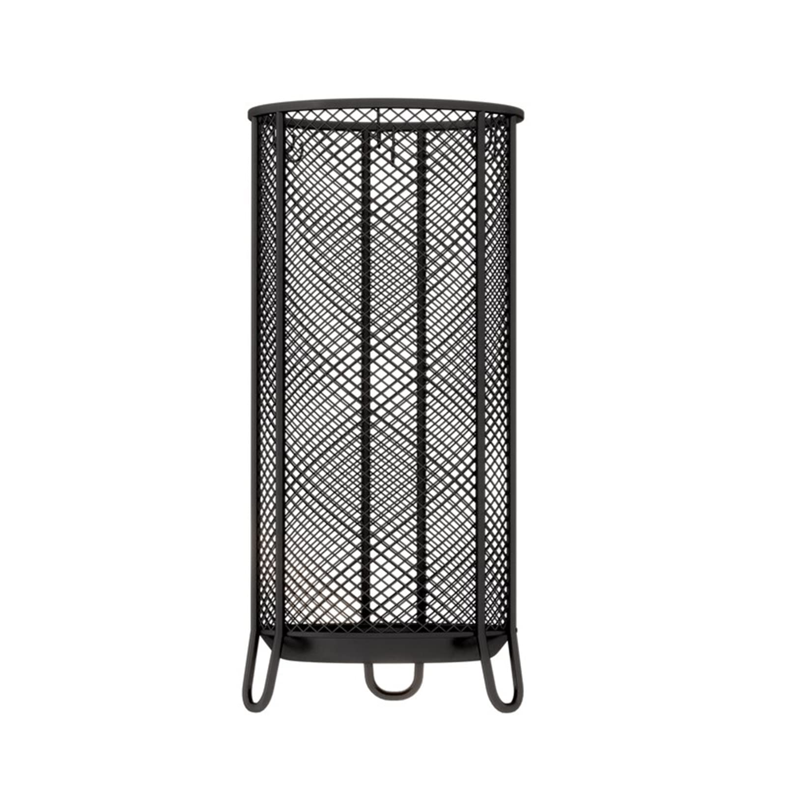 BHFPFZA Metal FreeStanding Umb Stand Stylish Black Mesh Holder with Hooks for Walking Canes Elegant EntrywayHome & Office Decor Solution.