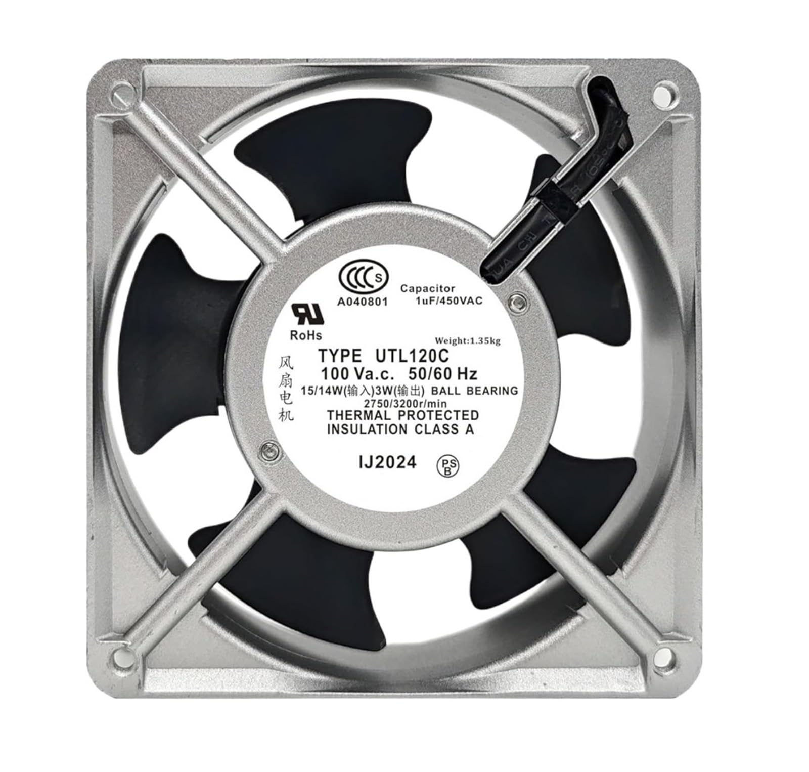 ANERTQUIH UTL120C 100Va3c 15/14W 12038 Fan