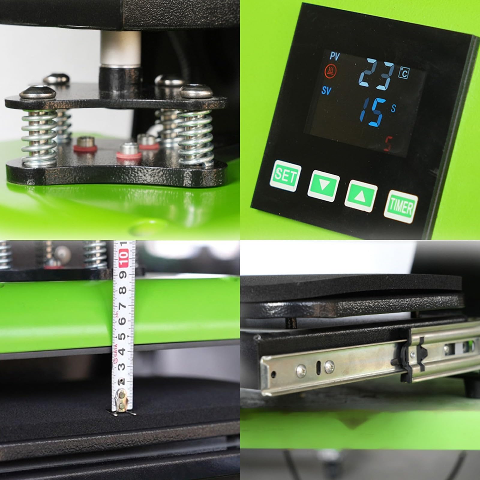 Prensa Térmica Automática 21X28 cm con Bandeja Deslizante Máquina de Sublimación con Liberación Automática Se Calienta Rápido Calienta Máquina de Transferencia de Calor para Camisetas A
