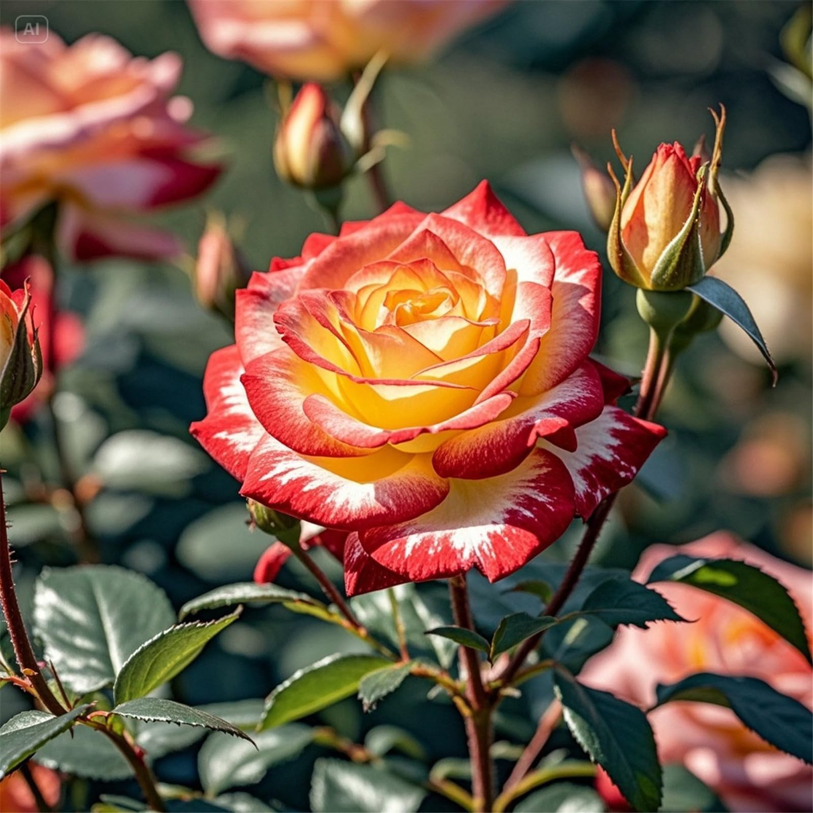 Rose Bulbs, Strong Plant, Easy Plant, Excellent Display, Rare Plants, Mix Greening Flower, Now UK, Plant Bulbs,Hardy Perennial,-4bulbs-i