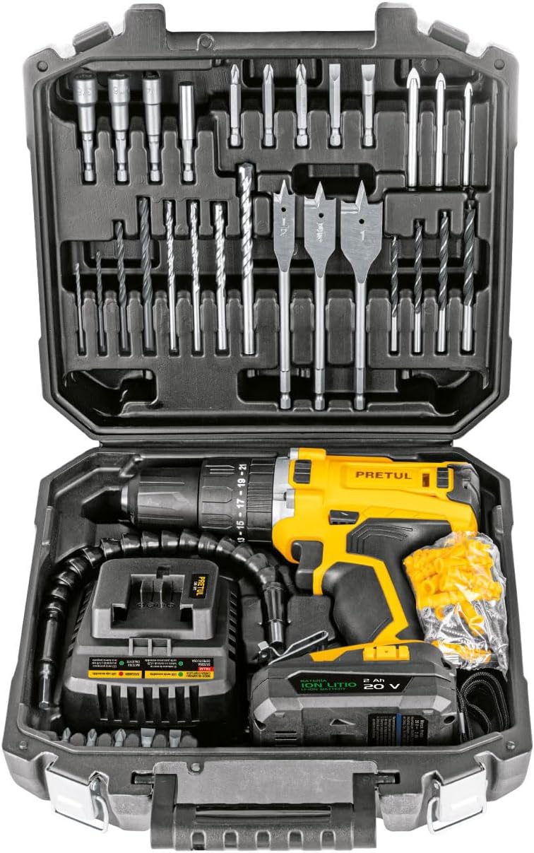Pretul ROTI-20P2K Cordless Rotary Hammer Kit in its carrying case