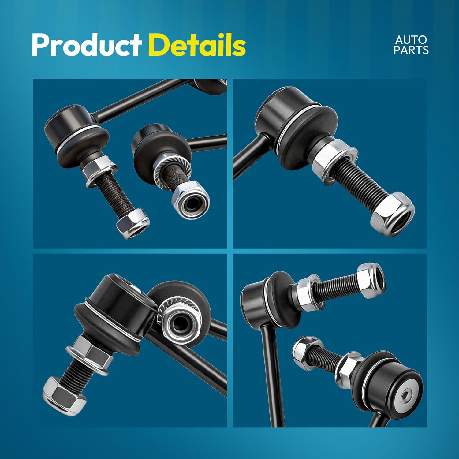 2 Pcs K750698 K750699 Rear Sway Bar Link Kit Driver & Passenger Side Stabilizer Sway Bar Link for Nissan Pathfinder 2013-2019 Murano 2015-2019 for Infiniti QX60 2014-2019 JX35 2013