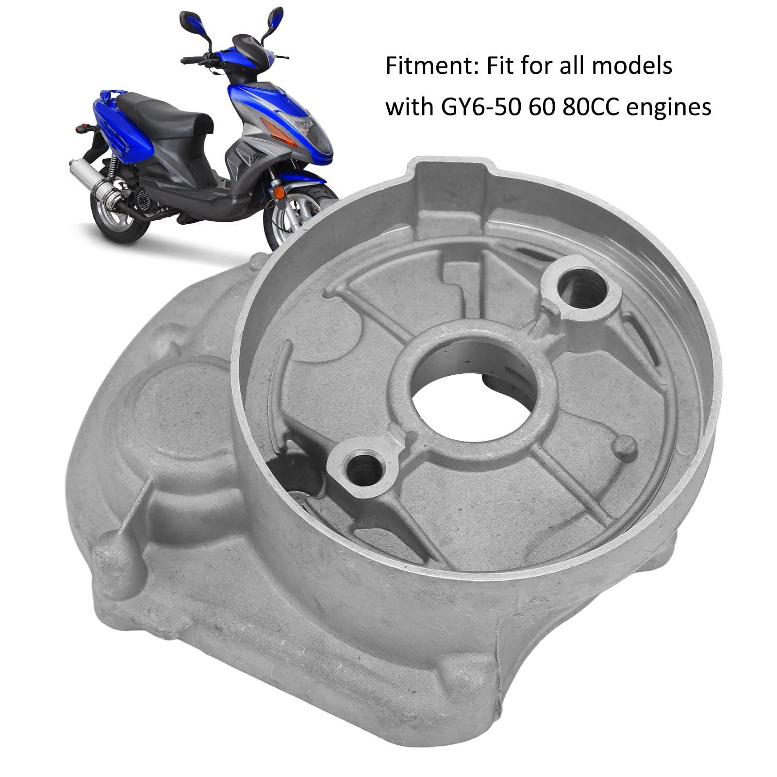 GY6 50 60 80CC Osłona mechanizmu rozrządu silnika Trwałe akcesoria do skuterów ze stopu stali