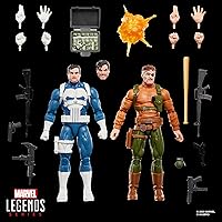 Vista 9 de Marvel Legends Series Gamerverse Punisher & Nick Fury, Retro Video Game-Inspired Collectible 6-Inch Action Figures