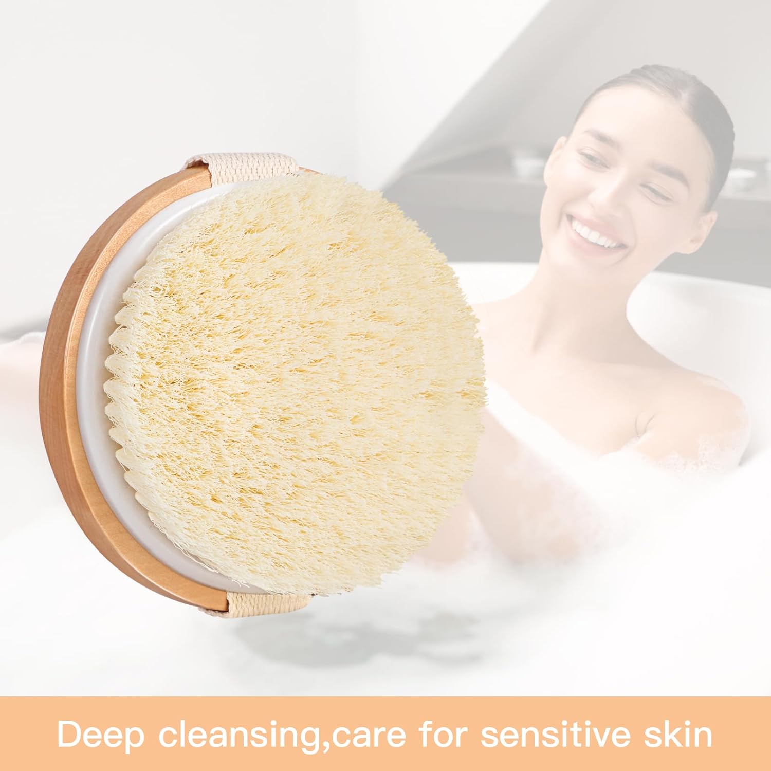 2 Pack Exfoliating Body Brushes - Wet & Dry Brush - Shower Scrubber for Body, Dry Brushing Body Brush for Lymphatic Drainage, Body Exfoliating Brush with Massage Nodes - Image 6