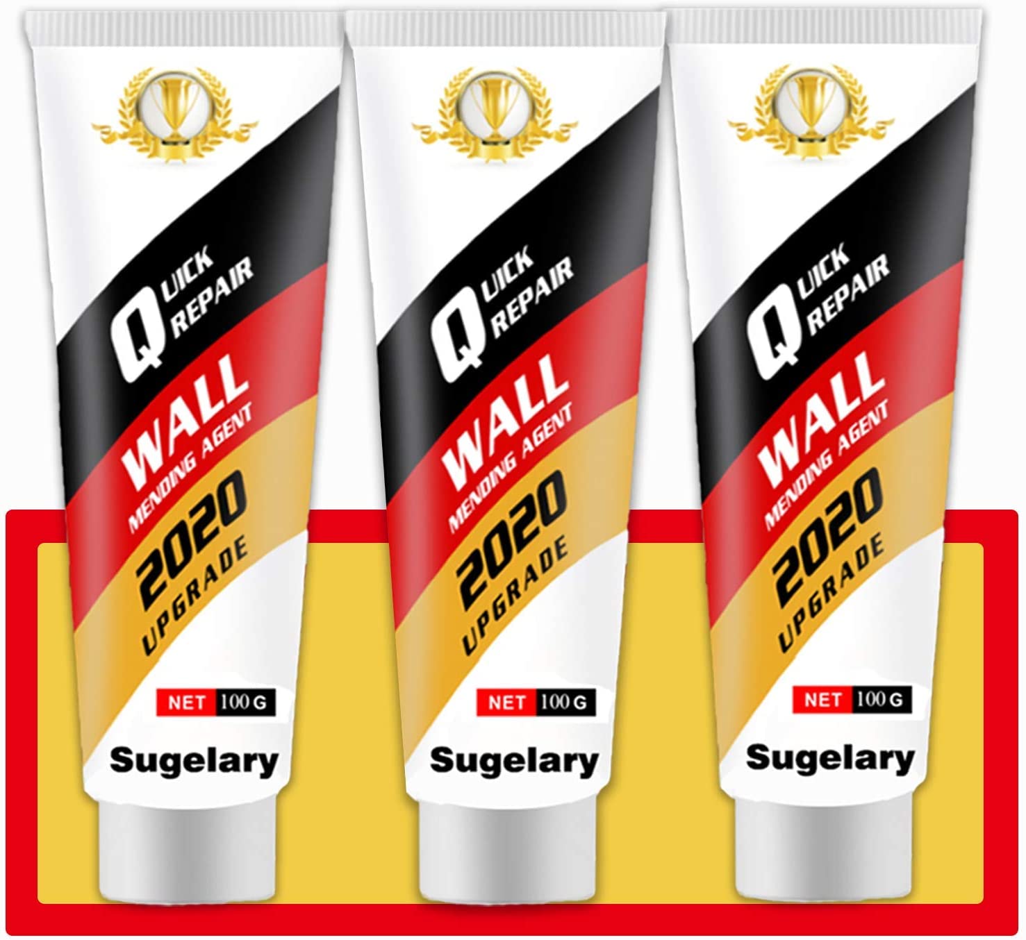 Sugelary Drywall Patch Repair Kit with Scraper, Wall Spackle Repair Paste, Wall Mending Agent Quick and Easy Solution to Fill the Holes for Home Wall, Plaster Dent Repair and Wood Scratch Repair