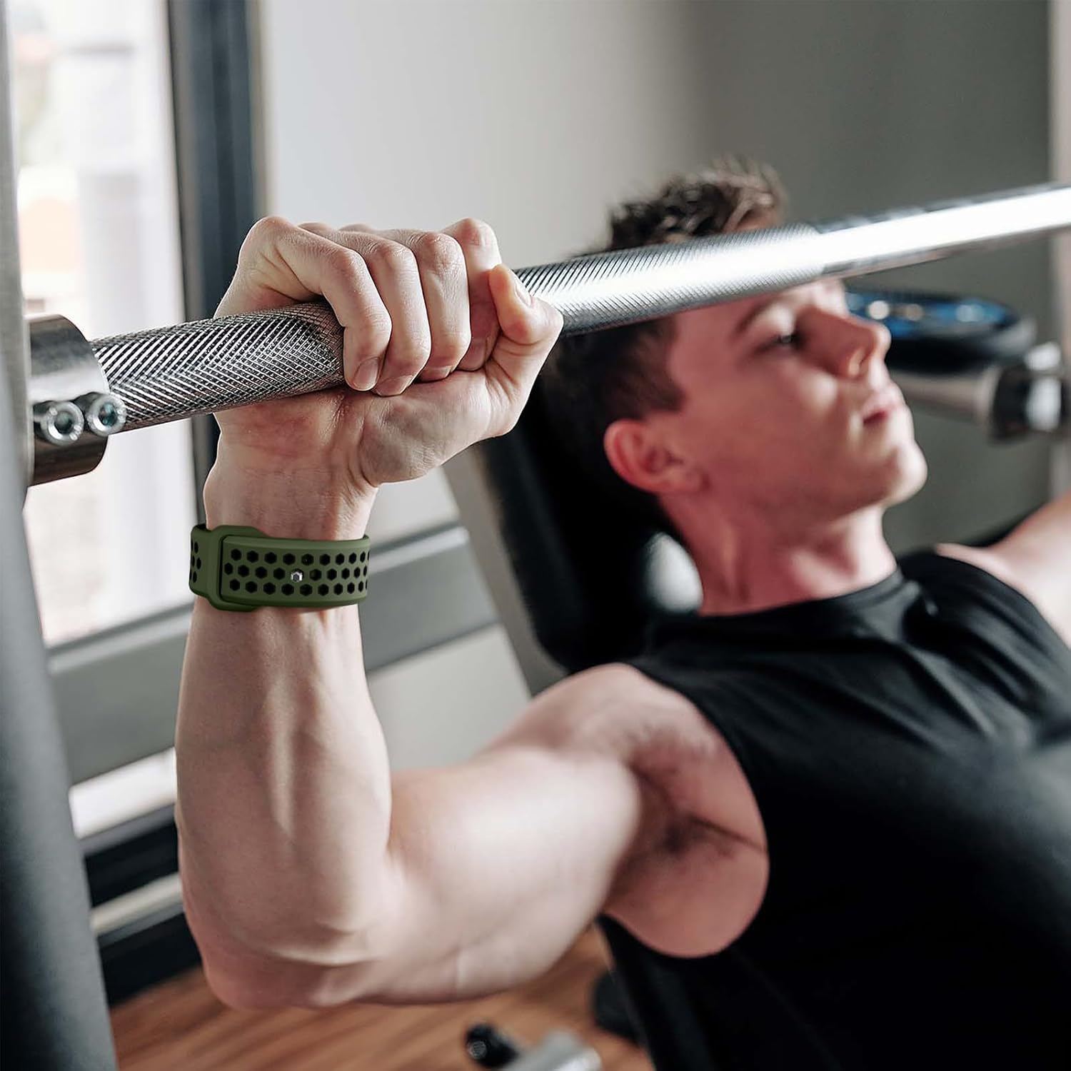 Sport Band,Compatible with Apple Watch Ultra 3 2 1Band,49mm 46mm 45mm 44mm 42mm for Men Women,Wide Soft Silicone Waterproof Loop Rugged Strap for iWatch Series 11/10/9/8/7/6/5/4/3/2/1 SE - Image 3