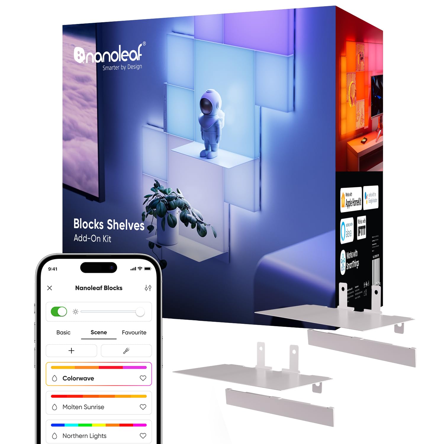 Nanoleaf Blocks Shelf Expansion Pack 2 Pack
