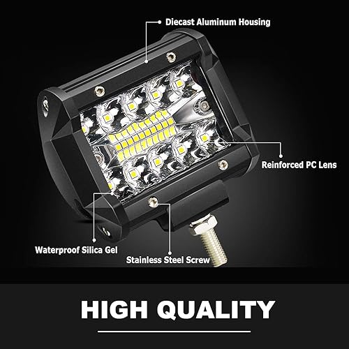 Miniatura 5 de DOT aprobado de 50.0in luz LED curvada para techo de techo superior parabrisas luz + LED de 4.0in + interruptor basculante cableado para Polaris