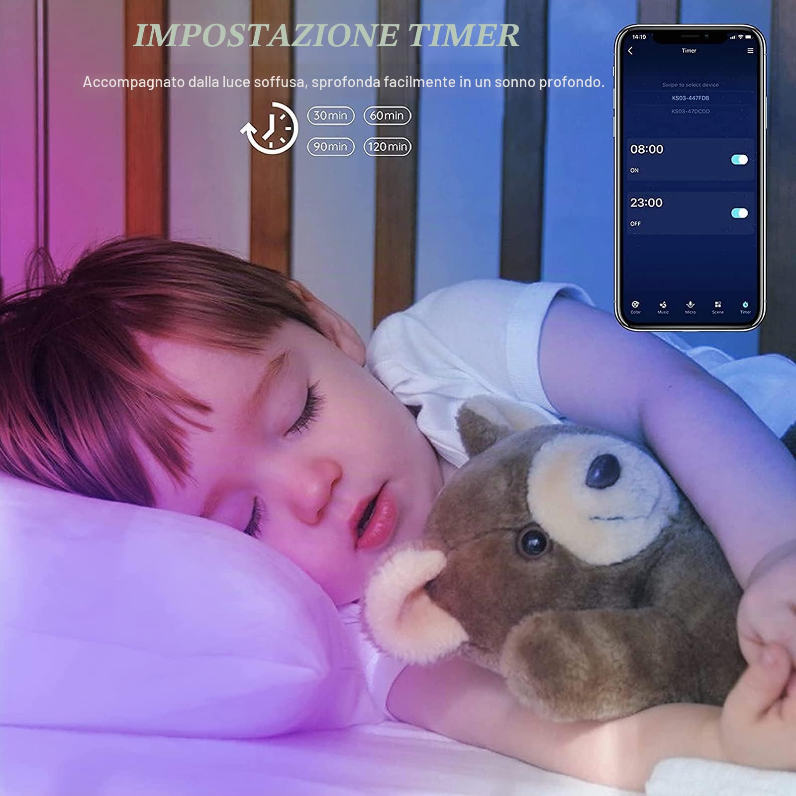 LUXONIC Striscia LED WiFi 30m(2×15m) 24V 5050 RGB, Sincronizzazione Musicale Controllata da APP per Smartphone Controllata, Funziona con Alexa Google Assistant, Strisce LED per Natale, Matrimoni,Feste