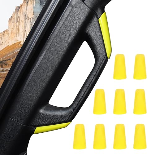 Miniatura 10 de 8 manijas de agarre de pilar A&B para camioneta Jeep Wrangler JL JLU y Gladiator JT 2018-2023 (textura de fibra de carbono)